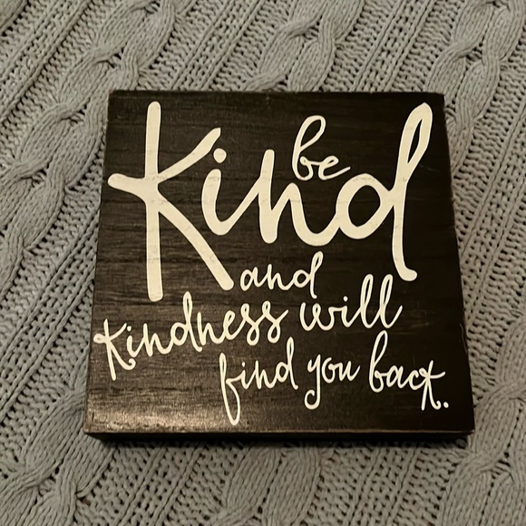 🧡 Hobby Lobby Sign and Cosmetics Bag Bundle NWT- Black White Inspirational Sign - Picture 1 of 8